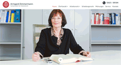 Desktop Screenshot of kanzlei-zimmermann.de